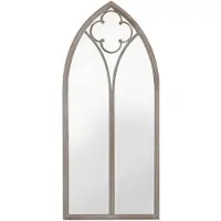 vidaXL Spiegel 100x45 cm ijzer zandkleurig