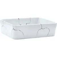 vidaXL Opzetwasbak rechthoekig 46x35,5x13 cm keramiek wit