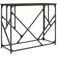 vidaXL Wandtafel 100x40x80 cm bewerkt hout bruin eikenkleur