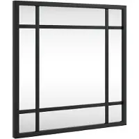 vidaXL Wandspiegel vierkant 30x30 cm ijzer zwart