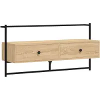 vidaXL Tv-meubel wandgemonteerd 100,5x30x51 cm hout sonoma eikenkleur