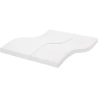 vidaXL Schuimmatras, wit, 160x200 cm, 7 zones, hardheid 20 ILD