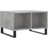 vidaXL Salontafel 60x50x36,5 cm bewerkt hout betongrijs