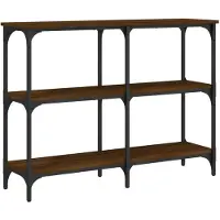 vidaXL Wandtafel 100x29x75 cm bewerkt hout bruin eikenkleur