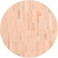 vidaXL Tafelblad rond Ø80x2,5 cm massief beukenhout