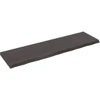 vidaXL Tafelblad 180x50x(2-6)cm behandeld eikenhout donkerbruin