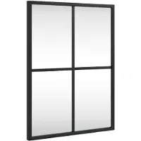 vidaXL Wandspiegel rechthoekig 30x40 cm ijzer zwart