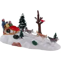 Lemax Dog sledding afternoon kerstfiguur