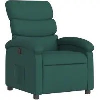 vidaXL Fauteuil verstelbaar stof donkergroen