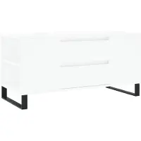 vidaXL Salontafel, wit, 102x44,5x50 cm, houtvezel
