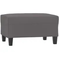 vidaXL Voetenbank 70x55x41 cm kunstleer grijs