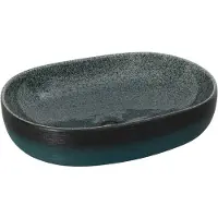 vidaXL Opzetwasbak ovaal 59x40x14 cm keramiek turquoise
