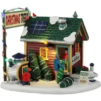 Lemax Tiny House Tree Lot battery operated (4.5V) Kerst
