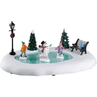 Lemax Frosty Goes Ice Skating battery operated (4.5V) Kerst