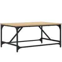 vidaXL Salontafel 75x50x35 cm bewerkt hout sonoma eikenkleurig