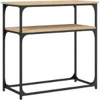 vidaXL Wandtafel 75x35,5x75 cm bewerkt hout sonoma eikenkleurig