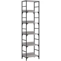 vidaXL Boekenrek 50x33x188,5 cm bewerkt hout grijs sonoma eikenkleurig