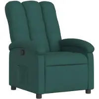 vidaXL Fauteuil verstelbaar stof donkergroen