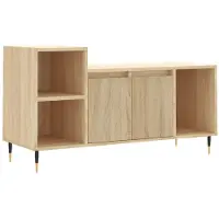 vidaXL Tv-meubel 100x35x55 cm bewerkt hout sonoma eikenkleurig