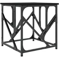 vidaXL Salontafel 45x45x47,5 cm bewerkt hout zwart