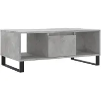 vidaXL Salontafel 90x50x36,5 cm bewerkt hout betongrijs