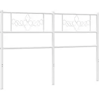 vidaXL Vervangend hoofdbord 160 cm metaal wit