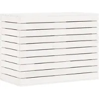 vidaXL Wasmand 88,5x44x66 cm massief grenenhout wit