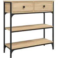 vidaXL Wandtafel 72,5x25x75 cm bewerkt hout sonoma eikenkleurig