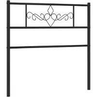 vidaXL Vervangend hoofdbord 75 cm metaal zwart