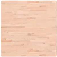 vidaXL Tafelblad vierkant 80x80x2,5 cm massief beukenhout