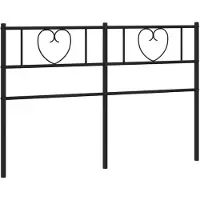 vidaXL Vervangend hoofdbord 160 cm metaal zwart
