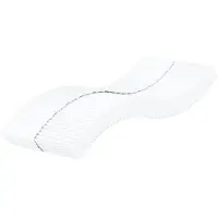 vidaXL Schuimmatras hardheid H2 H3 100x200 cm wit