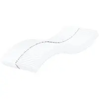 vidaXL Schuimmatras hardheid H2 H3 90x200 cm wit