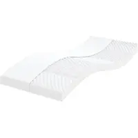 vidaXL Schuimmatras 7 zones hardheid 20 ILD 90x200 cm wit