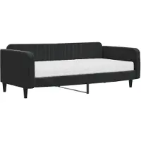 vidaXL Slaapbank met matras 100x200 cm fluweel zwart