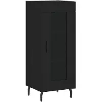 vidaXL Dressoir 34,5x34x90 cm bewerkt hout zwart