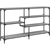 vidaXL Wandtafel 160x32x95 cm bewerkt hout grijs sonoma eikenkleurig