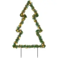 vidaXL Kerstverlichting met grondpinnen boom 115 LED's 90 cm