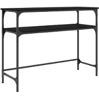 vidaXL Wandtafel 100x35,5x75 cm bewerkt hout zwart