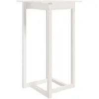 vidaXL Barkruk, wit, 60x60x110 cm, massief grenenhout