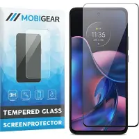 Mobigear Screenprotector geschikt voor Motorola Edge (2022) Glazen | Premium Screenprotector - Case Friendly - Zwart