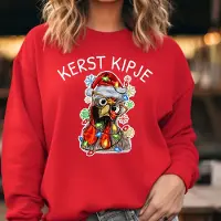 B&C Foute kersttrui- Kerst kipje- Kerstoutfit- maat M- cadeau-kerst-feest- dames sweater rood.