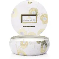 Voluspa 3-wick in a tin kaars 60 uur Panjore Lychee