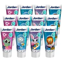 Jordan Tandpasta - Kids 0/5 jaar - Voordeelverpakking 12 x 50 ml