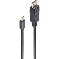 S-Impuls Mini Displayport/ Displayport, 1.2, 4K, schwarz 1m