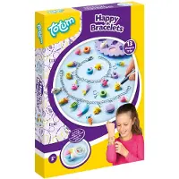 Totum Happy Bracelets vrolijke bedelarmbanden maken met foam dough en herbruikbare mal - creatief speelgoed