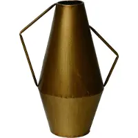 House of Nature - Vaas metaal Cadiz - 26cm - Antiek goud
