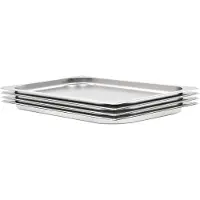 vidaXL Gastronormbakken 4 st GN 1/1 20 mm roestvrij staal