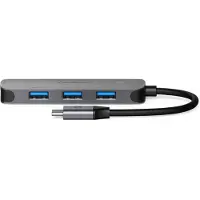 Nedis USB-Hub | 1x USB-C | 4x USB A Female | 4-Poorts poort(en) | USB 3.2 Gen 1 | USB Gevoed | 5 Gbps - CCGB64220GY01