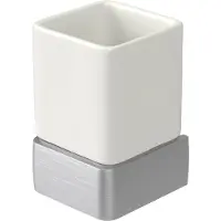 Haceka Aline Glashouder aluminium Geborsteld Aluminium 1195698
